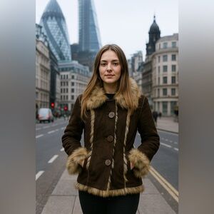 Made in Italy Faux fur Coat by LIST size 10 perfect condition